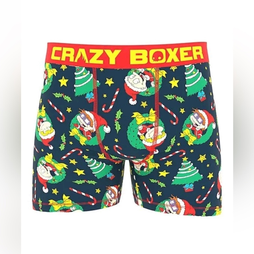 Rugrats Crazy Boxer Christmas Boxer Briefs | Size L